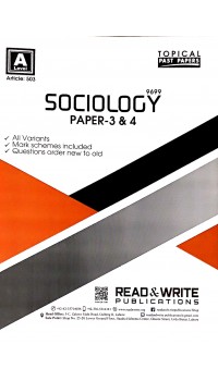 A/L Sociology Paper - 3 & 4 Topical Article No. 503